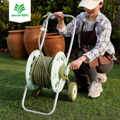 沃施worth园艺铝合金花园水管车架浇花浇水神器户外家用收纳套装