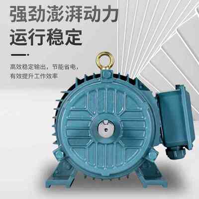 三相电机Y112M-4 4KW/1.5/2.2/YE3-132M-4 7.5KW全铜国标马达380V