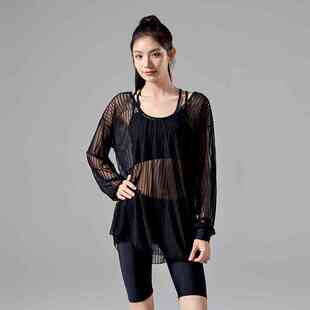 泳衣女保守大码分体三件套罩衫2025新款微胖女孩遮肉海边度假泳装