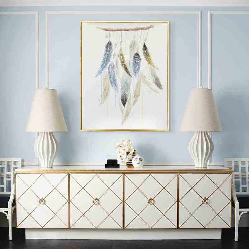 5d钻石画满钻客厅简约现代落羽毛缤纷餐厅的十字绣2020新款钻石绣