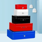 保险箱家用小型密码 箱迷你带锁盒子防盗钱箱床头保管柜手提夹万