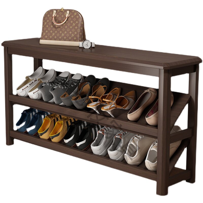 极窄换鞋凳小尺寸款鞋柜门口鞋架入户门超薄凳穿实木25cm穿鞋家用