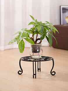 实心铁客厅花架储物架花盆支架客厅阳台落地放置架