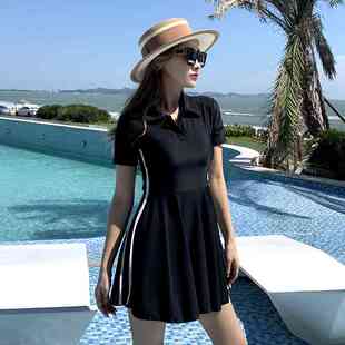 新款 泳装 冬天 胖mm遮肉显瘦学生游泳衣女款 泳衣女泡温泉分体大码