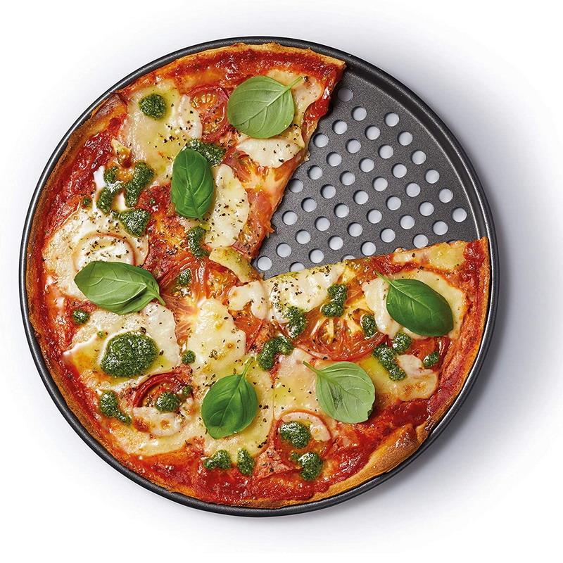 德国高档12寸圆披萨盘家点pizza蛋糕模具饼干烤盘烘焙 晾网冷却架
