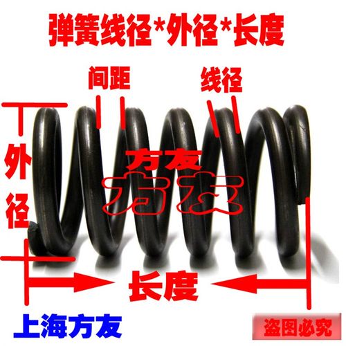 压力簧压缩弹簧 短压簧1.5mm外径8*长15 20 25 30 35 40 45 50mm