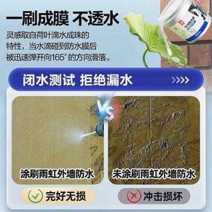 东方雨虹透明防水外墙窗台专用材料涂料房屋墙面漏水补漏防水胶