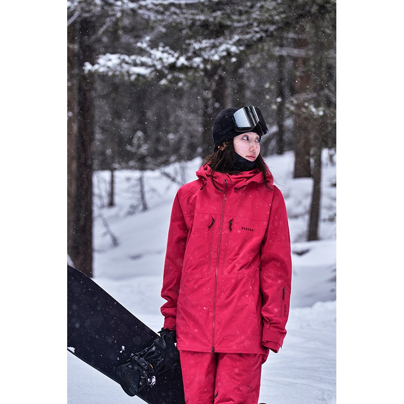 awka滑雪服女款单板专业3L全压胶防水加棉保暖防寒外套上衣男士冬