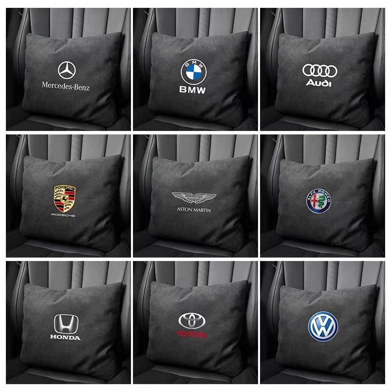 汽车抱枕被子两用可定制毯子奔驰宝马奥迪通用可折叠保暖毯珊瑚绒