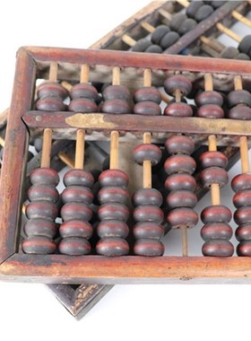 民俗老物件收藏民国老式算盘旧货算盘子杂项摆件古董怀旧复古装饰