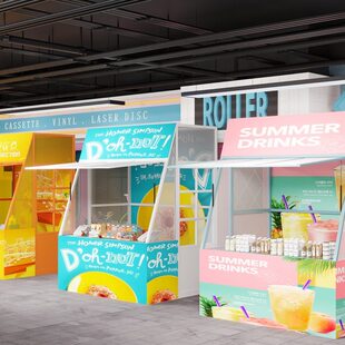 集市摊位广场商业街摆摊货架网红夜市烧烤美食餐车售卖展示架帐篷