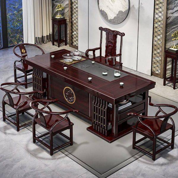 花梨木茶桌椅组合古典中式全套实木功夫客厅一体家用茶台,商业/办公家具,茶台/茶桌,淘宝优惠券,粉丝福利购,淘宝优惠卷