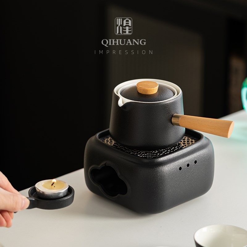 温茶炉蜡烛加热炉公道杯茶壶保温底座 煮茶炉R小火炉餐厅热茶温茶