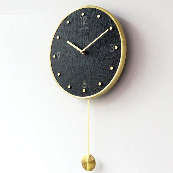 现代简约摇摆挂钟家用轻奢客厅钟表创意静音挂墙时钟大气北欧挂表,家居饰品,挂钟,淘宝优惠券,粉丝福利购,淘宝优惠卷