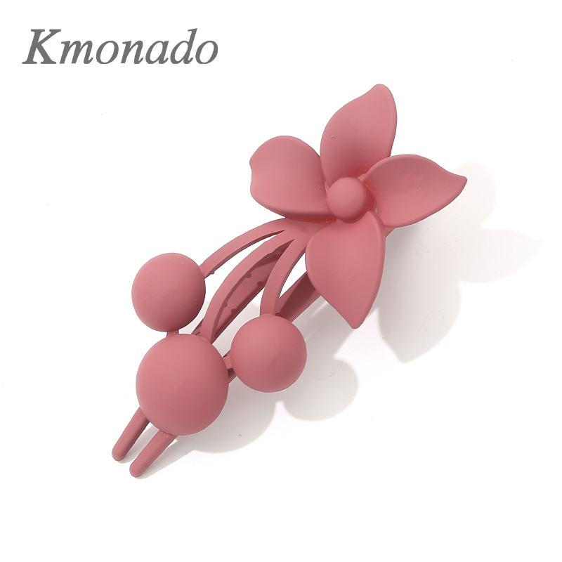 Kmonado花朵鸭嘴发夹后脑勺盘发百搭简约抓夹一字夹发卡发饰头饰