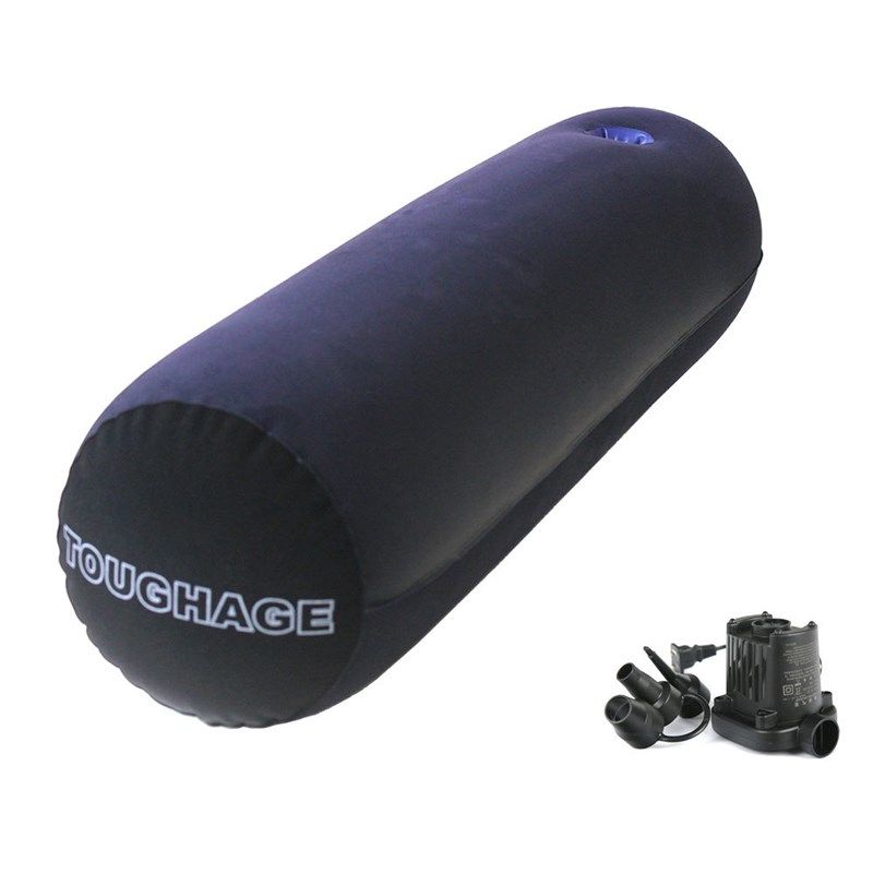 抱枕成人开孔床上超大号睡觉骑枕半身充气长条形可插便携抱枕