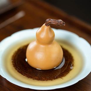 宜兴紫砂段泥葫芦茶宠手工可养趣味创意个性 班意 茶道茶玩摆件