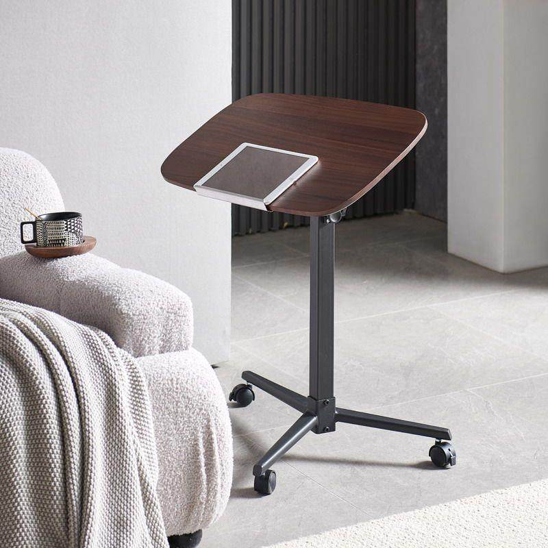 北美黑胡桃木边几 可移动桌子翻转角几 床旁边桌实木可升降小茶几