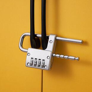 无需钥匙可伸缩密码锁更衣室柜子挂锁宿舍仓库大门健身房户外防盗
