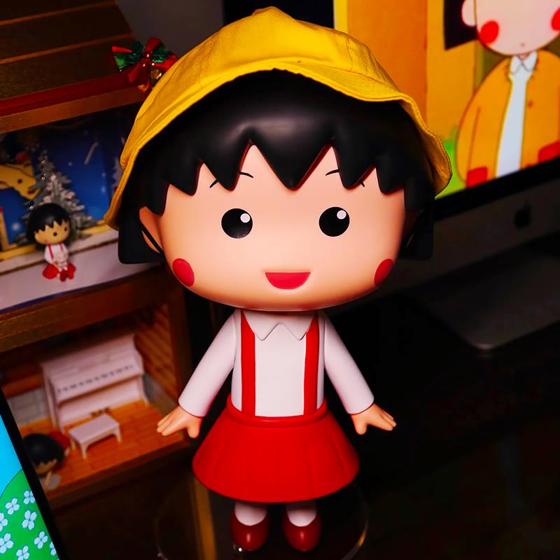 大号樱桃小丸子模型摆件40cm樱桃子玩偶公仔居家客厅玄关装饰现货