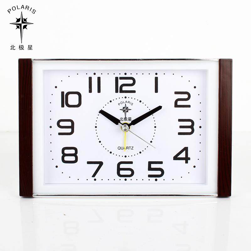 北极星卧室大字体清晰老人表创意座钟床头时钟静音儿童表台钟闹钟
