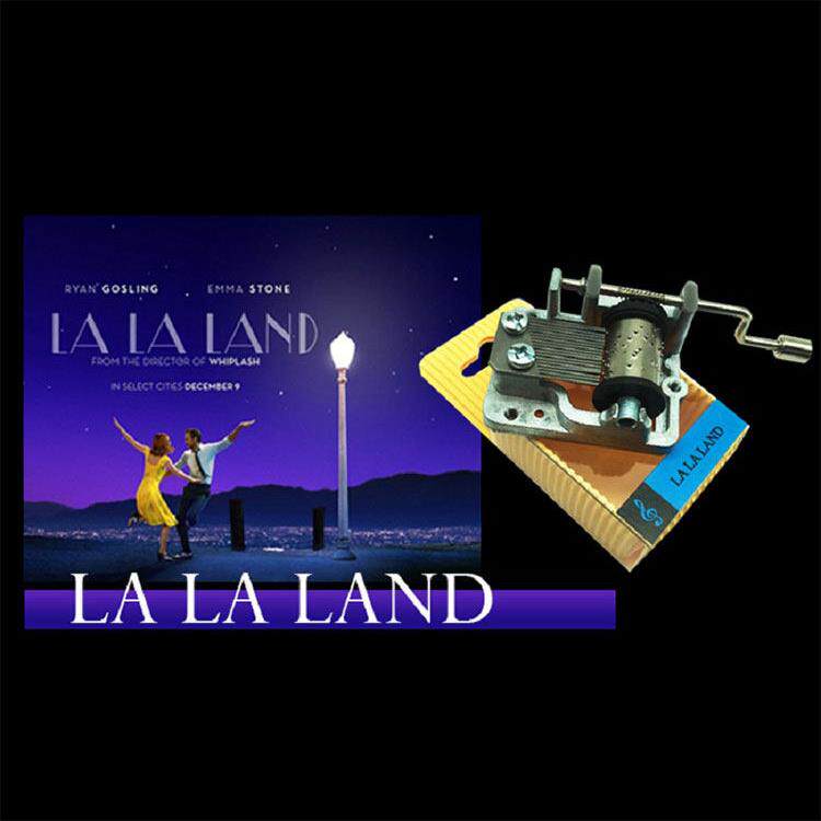 爱乐之城音乐盒电影教父披头士创意生日礼物送女友覆古手摇八音盒