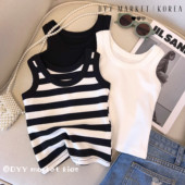 女童背心吊带男童无袖 纯色上衣 外穿内搭时尚 条纹韩版 显瘦百搭短款