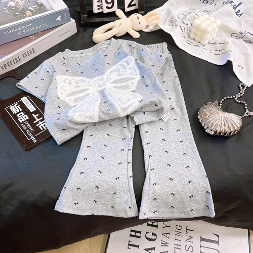 女童韩版套装新款儿童短款