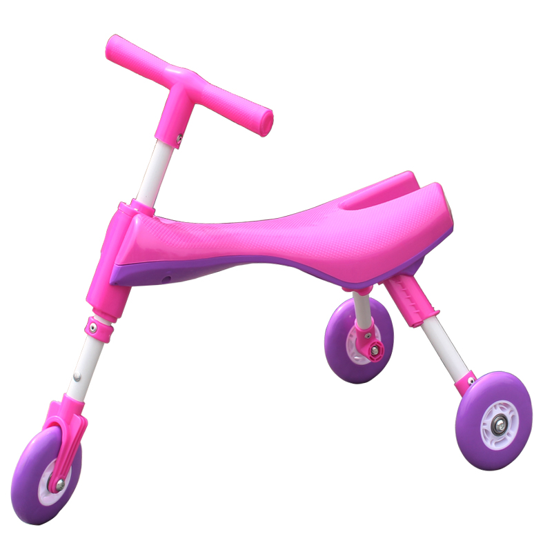 折叠儿童螳螂车大小号宝宝滑行学步车1-3-6岁平衡三轮溜溜滑滑车