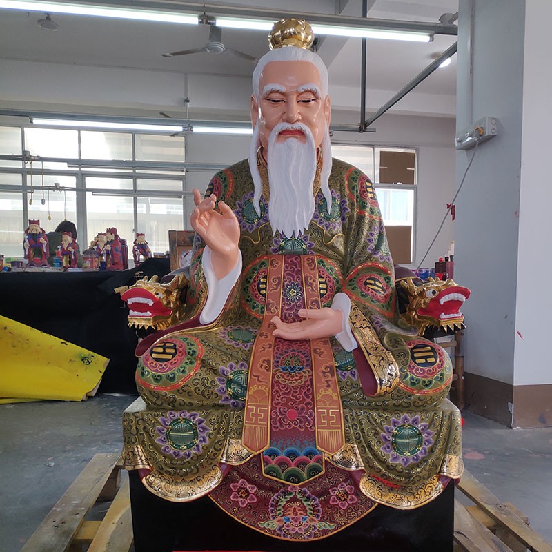 木雕定制人物神像佛像彩绘实木雕刻动物订制加工家居装饰定做摆件