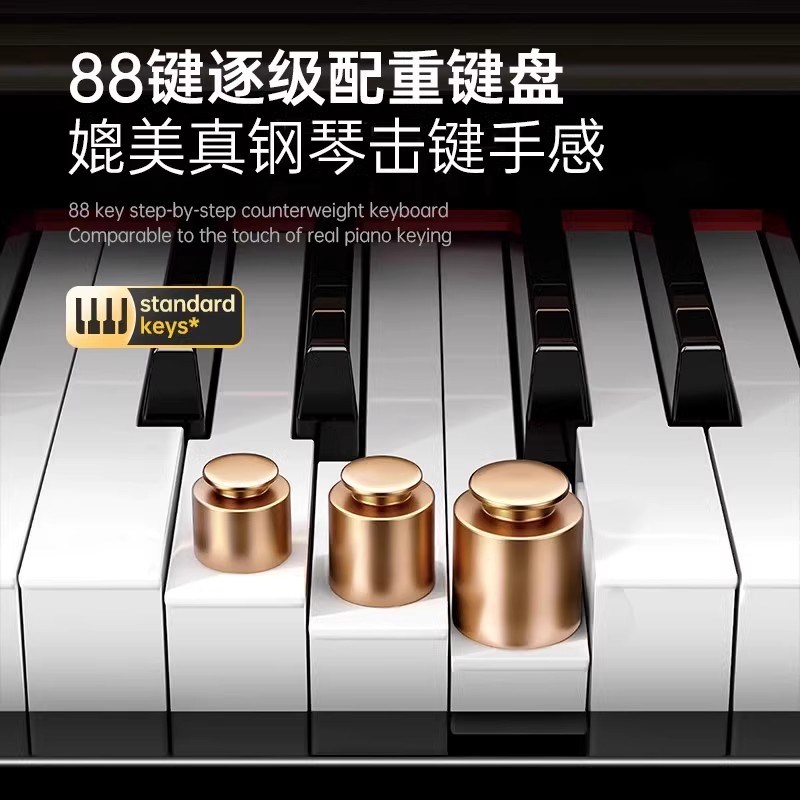 帕茵思88键电钢琴重锤便携式成人初学者幼师教学家用电子钢琴