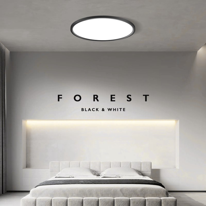 极简客厅吸顶灯现代简约北欧超薄圆形全光谱高显智能主卧室阳台灯