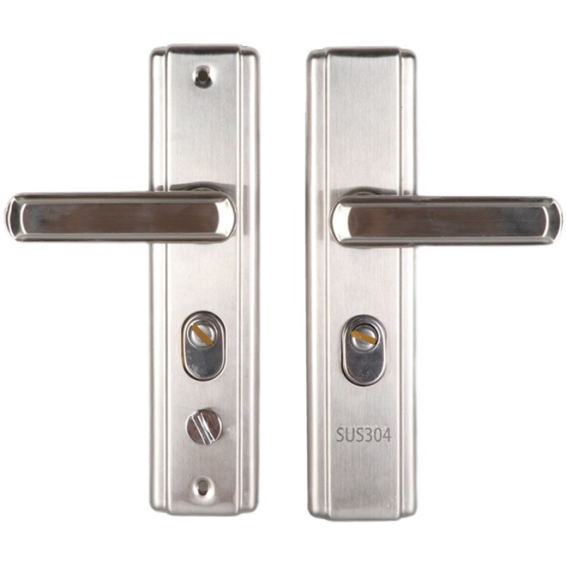 防盗门锁套装家用拉手通用型手柄防盗门面板铁门木门锁具大门把手