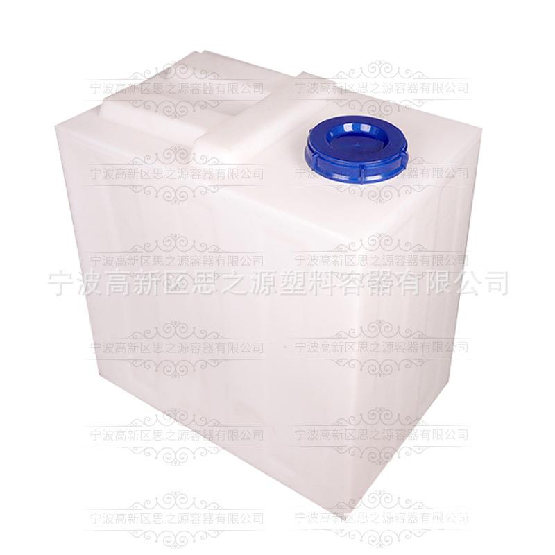 食品级加厚190L长方形牛筋pe社区售水机桶380斤塑料方水箱耐老化