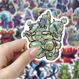 新款异类克苏鲁小怪兽贴纸卡通周边趣味装饰可爱手账桌面防水贴画