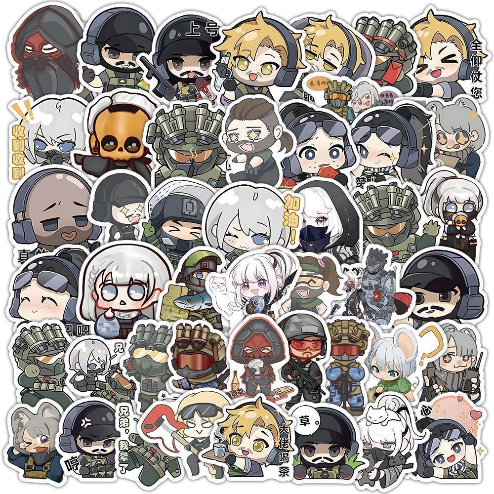 180张Q版三角洲行动贴纸不干胶