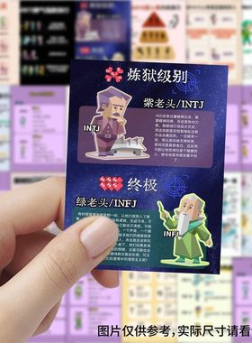 MBTI16型人格189张梗图创意贴纸diy装饰手机壳手账笔记本桌面贴画