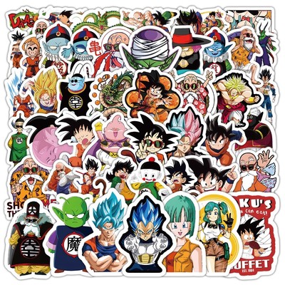 208张七龙珠贴纸孙悟空布尔玛雅木茶龟仙人装饰行李箱防水贴画diy