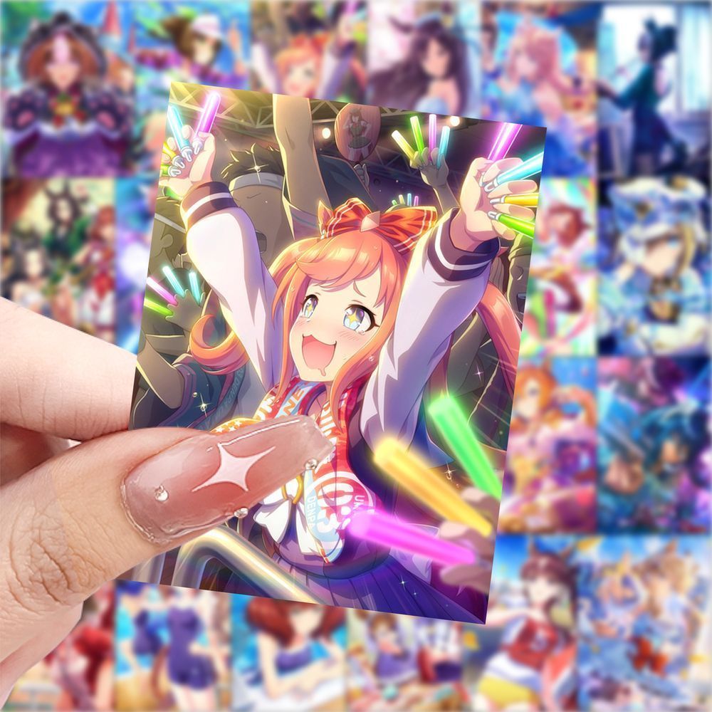 126张赛马娘支援卡贴纸卡通动漫二次元性感周边手账装饰贴画防水
