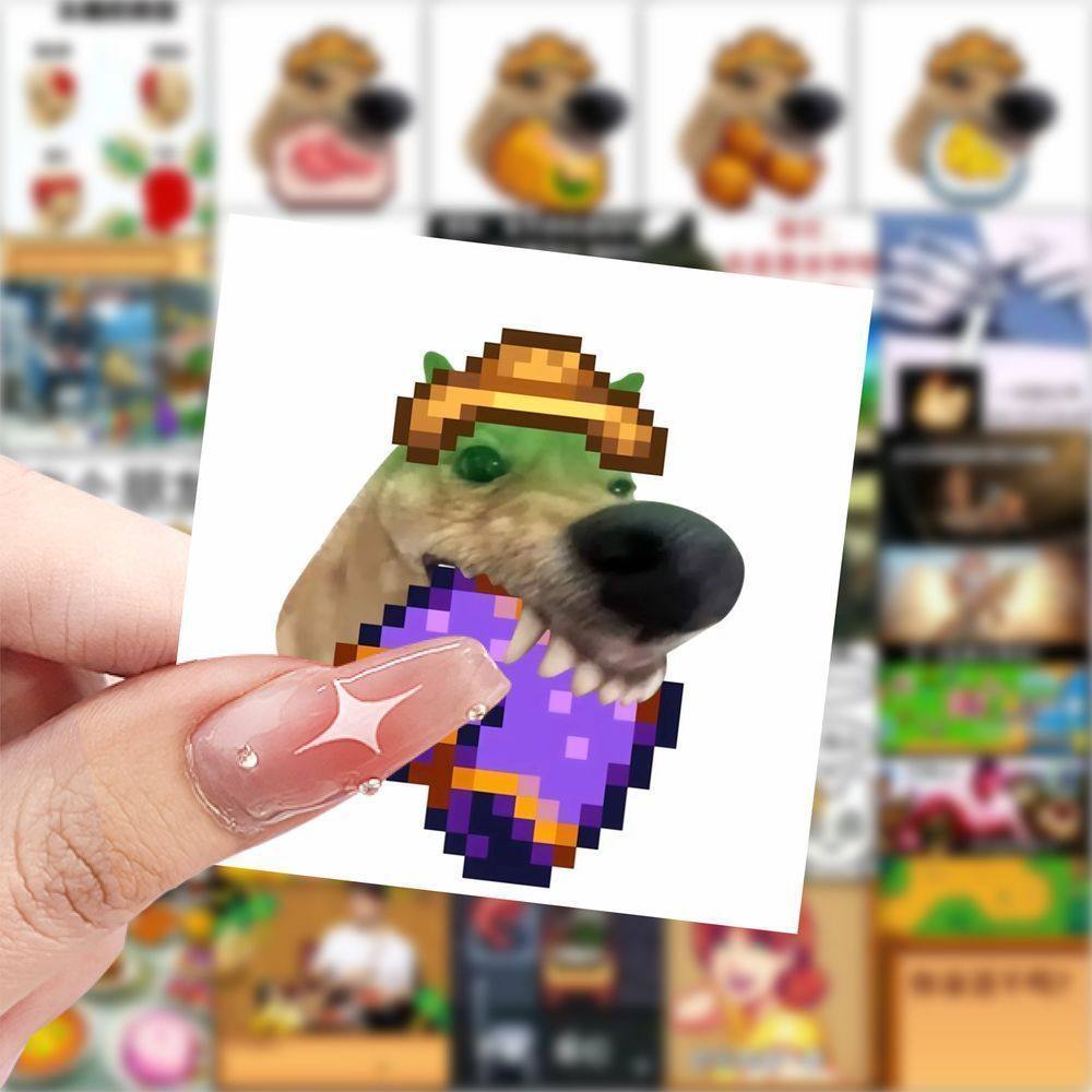 爆款星露谷表情包贴纸创意搞笑贴画装饰手机行李箱diy防水贴画