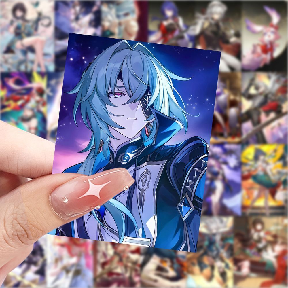 126张星穹铁道贴纸符玄青雀娜塔莎佩拉银狼阿兰二次元装饰防水贴
