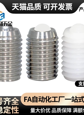 BSJF/BPW3/4/5/6/8/10/12/16 球头柱塞 不锈钢玻珠螺丝