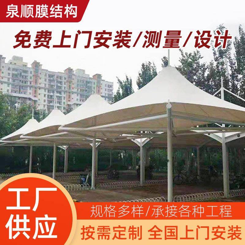 专业设计园林景区膜结构景观棚工程车棚雨棚停车棚汽车棚