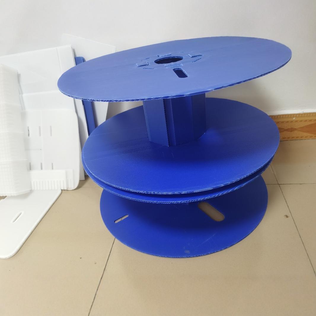 环保pp塑料中空板圆形防静电瓦楞板万通分隔板圆盘挡板载带圆盘