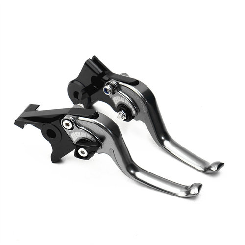 适用机车凯越RR 改装铝合金短款两指竞技款煞车手把离合牛角