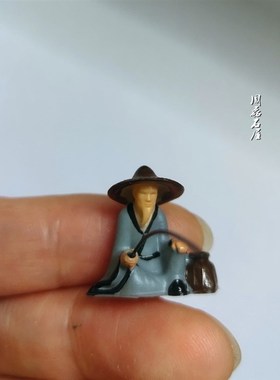 精品树脂古人物渔翁奇石山水盆景假山沙盘枯山水微景造景装饰