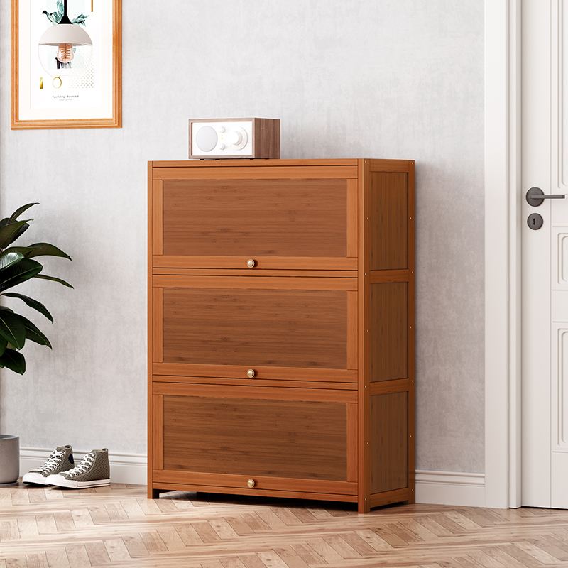 鞋柜家用门口入户家用收纳柜楼道门口鞋架带门简易多层防尘小户型