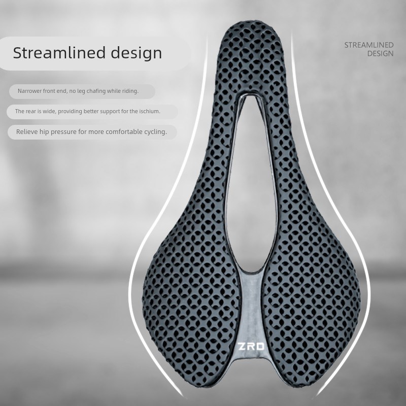 3d打印坐垫碳纤维公路自行车镂空透气碳纤车座山地车骑行短鼻座垫