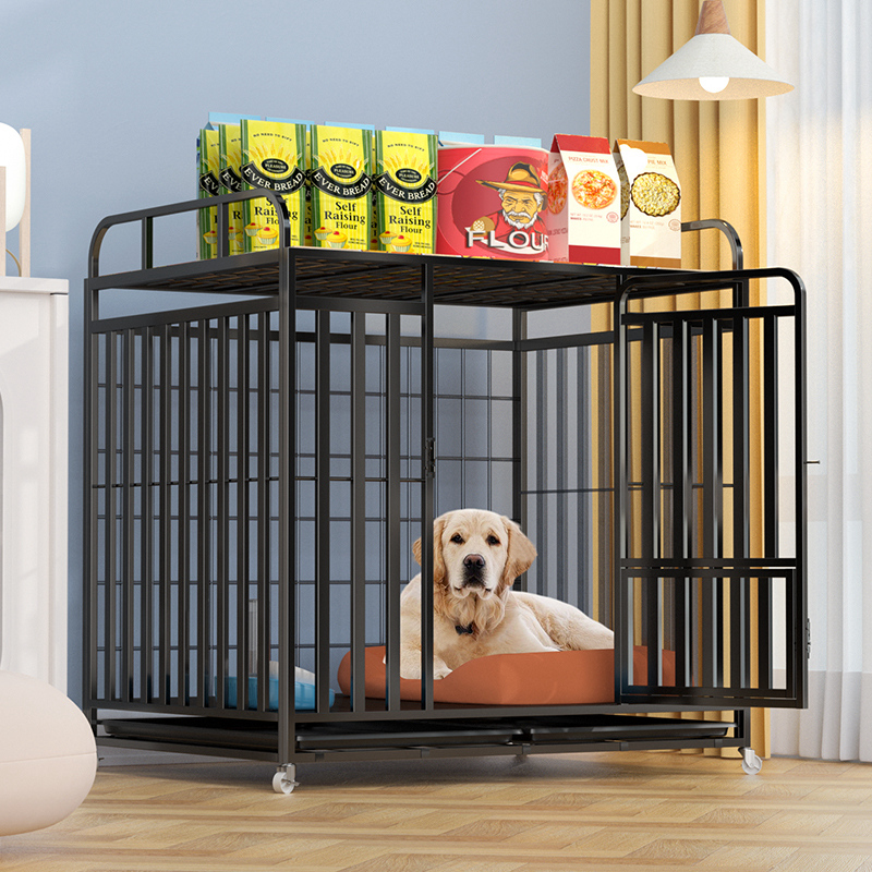 狗笼子小型中型犬室内带厕所边牧小型宠物笼狗狗拉布拉多金毛狗笼