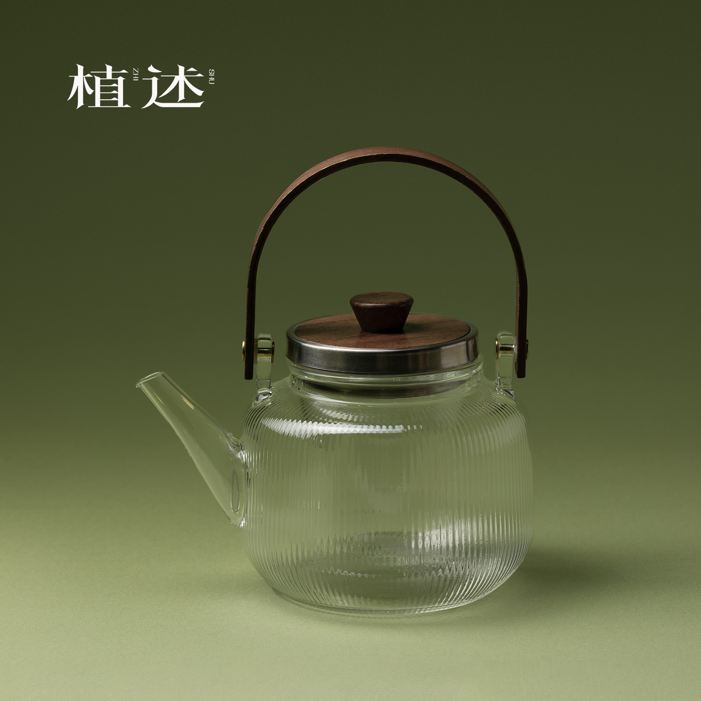 植述玻璃耐高温提梁壶蒸煮双用防爆烧水壶电陶炉加热花茶壶泡茶壶